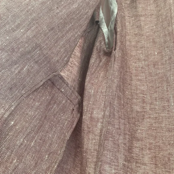 Massimo Alba single breasted linen silk red  Pink Trench Coat - Picture 5 of 6